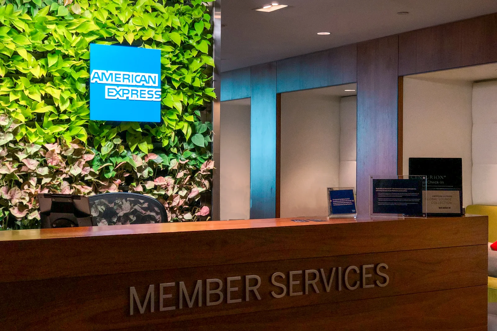 American Express Centurion Member Service Rezeption