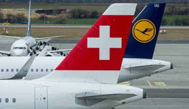 Lufthansa und Swiss Flugzeuge Tails