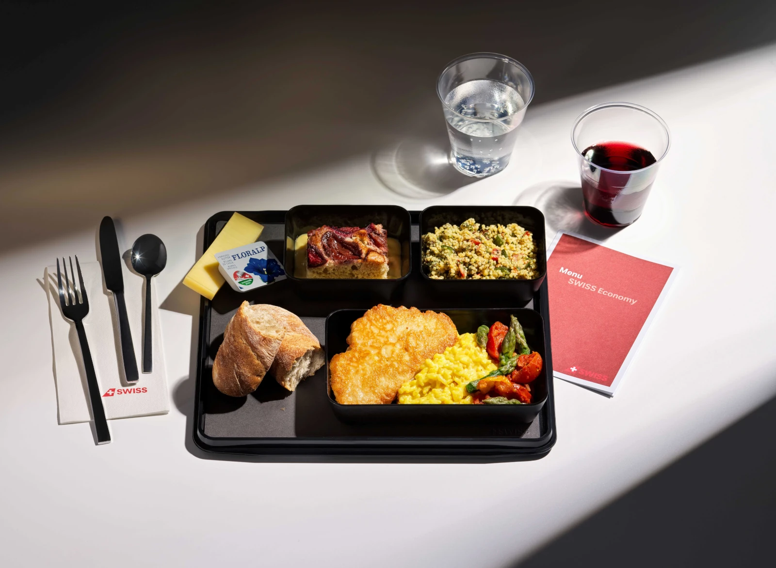 SWISS Senses Economy Class Mahlzeit Catering