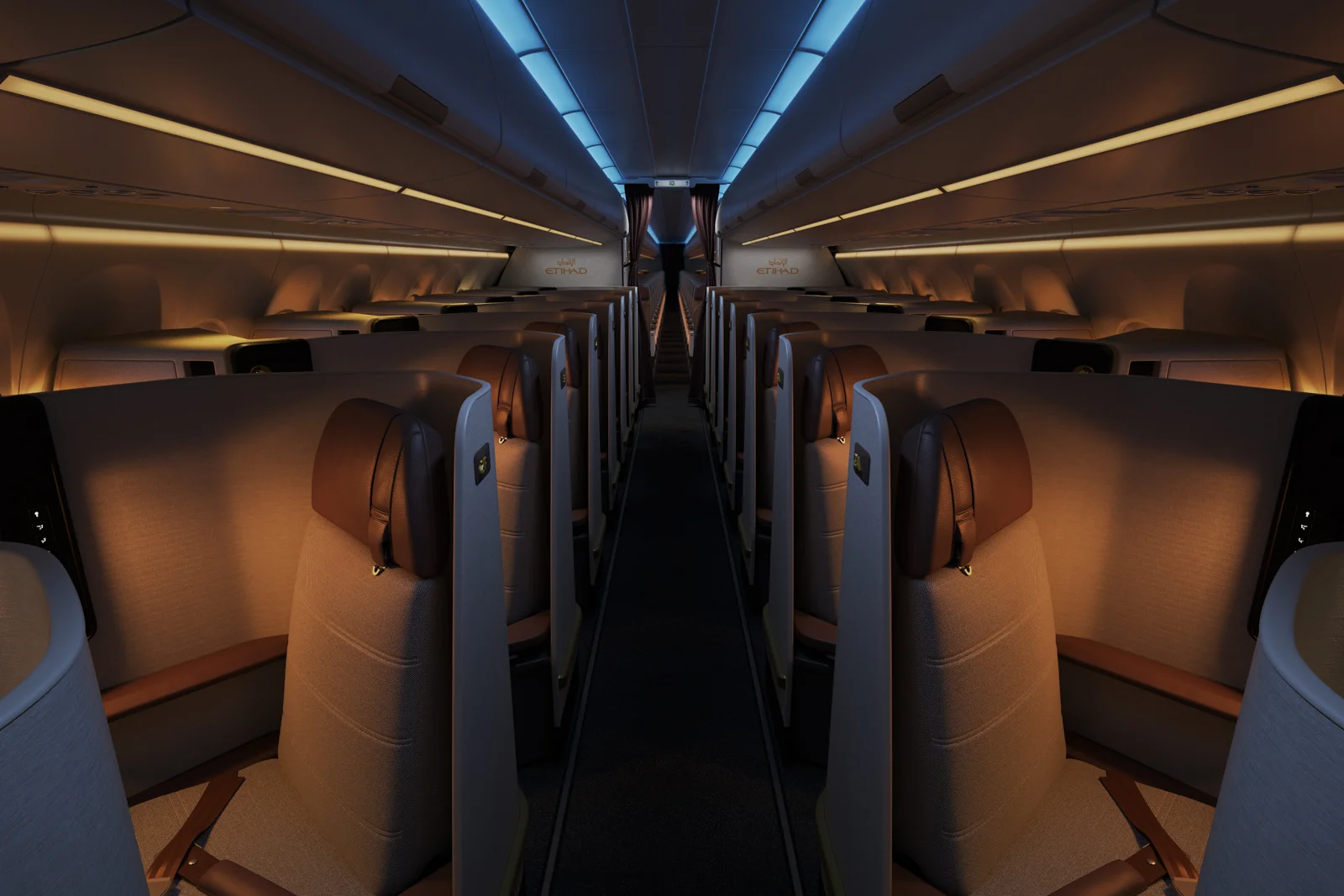 Etihad Airways Airbus A321LR Business Class
