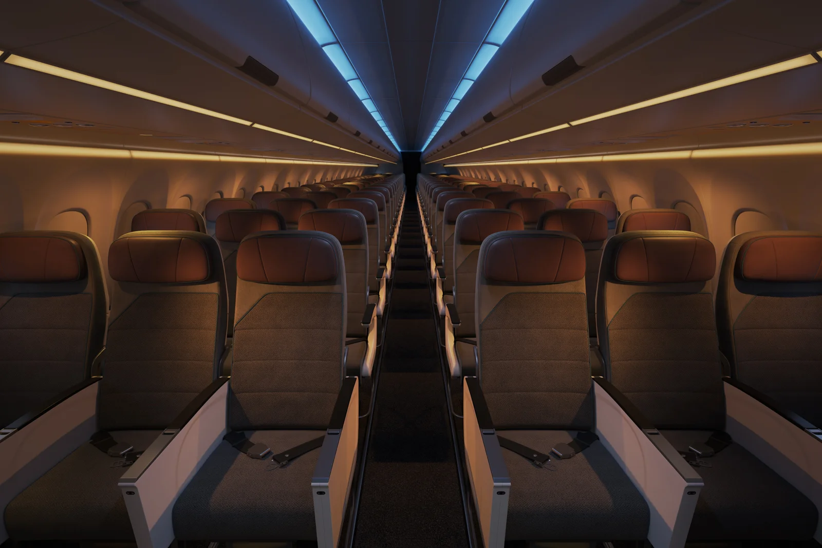 Etihad Airways Airbus A321LR Economy Class