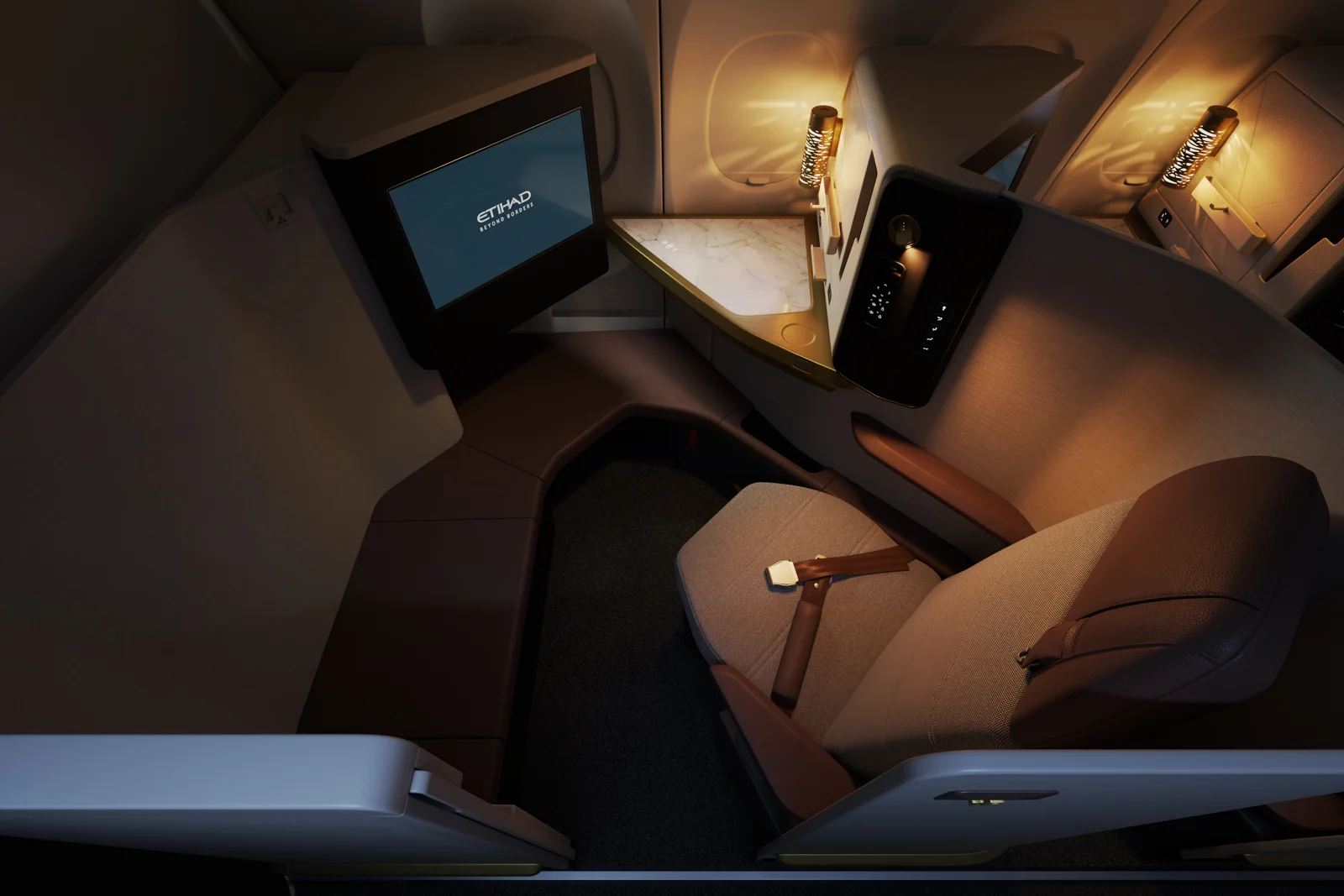 Etihad Airways Airbus A321LR First Class