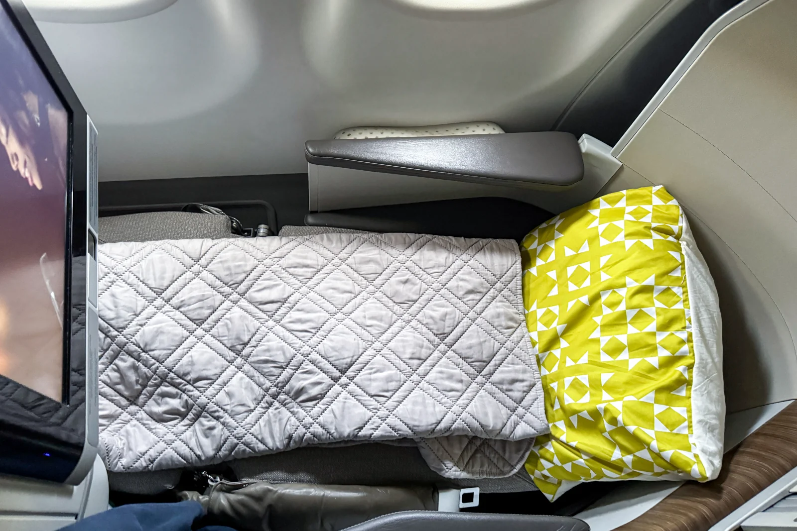TAP A330neo Sitz in Bettposition – Business Class Komfort