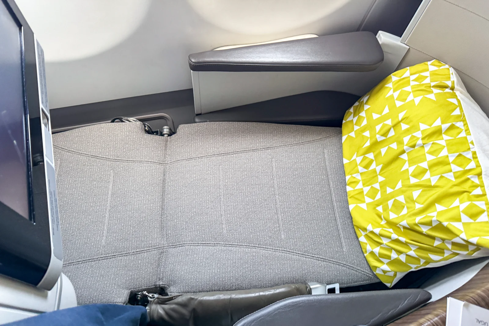 TAP A330neo Sitz in Liegeposition – Business Class Komfort 
