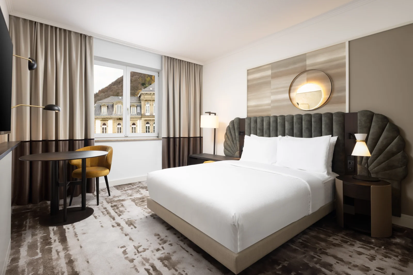 ein Gästezimmer im Hilton Heidelberg 
