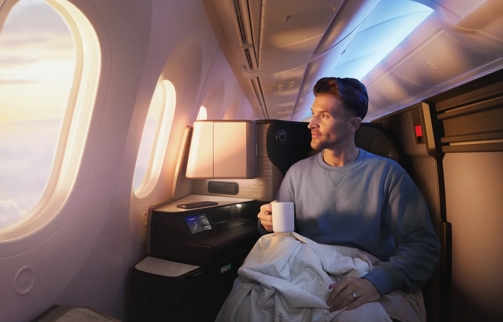 neue United Airlines Polaris Suites Business Class