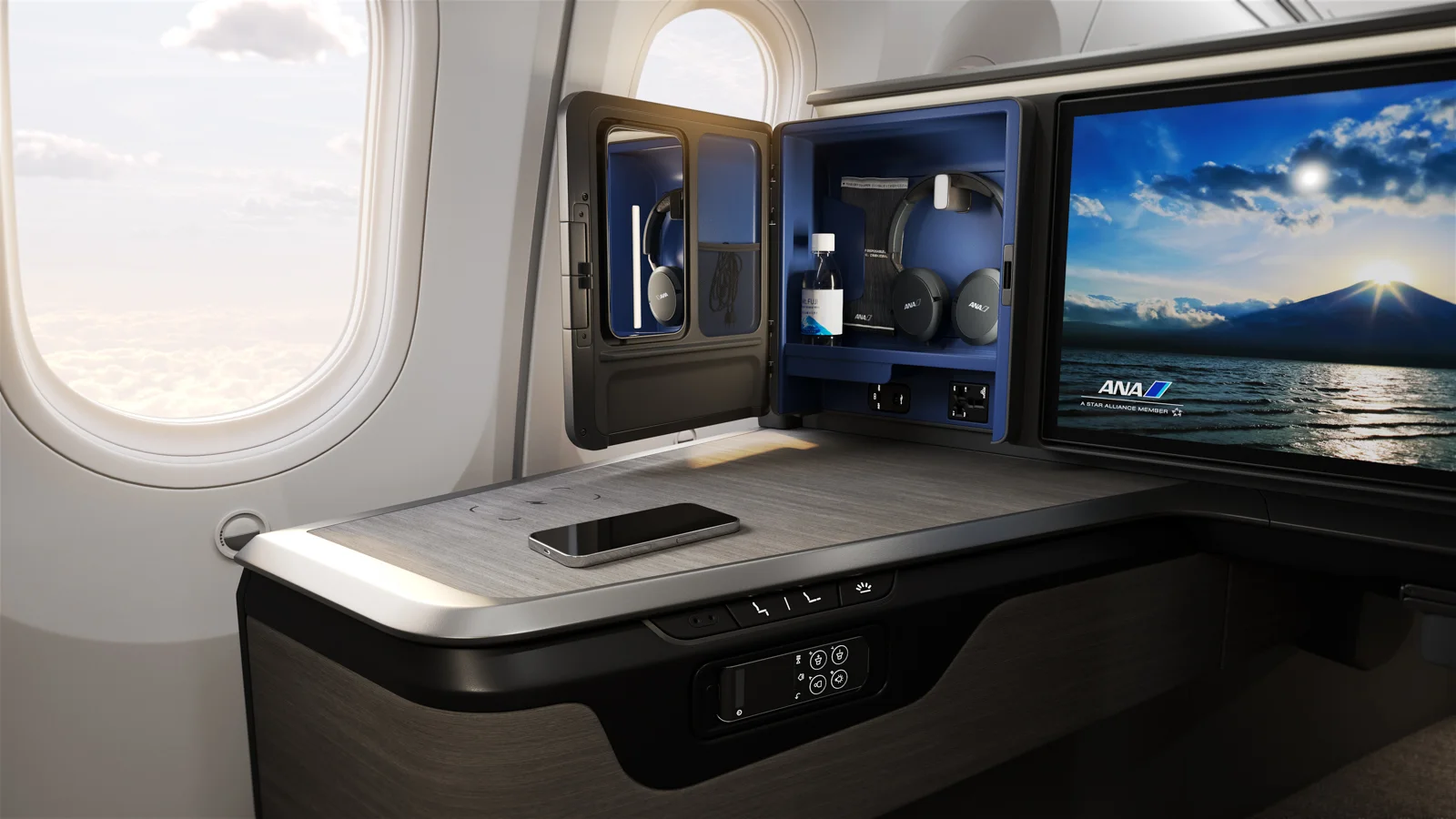 ANA Business Class The Room Sitzausstattung