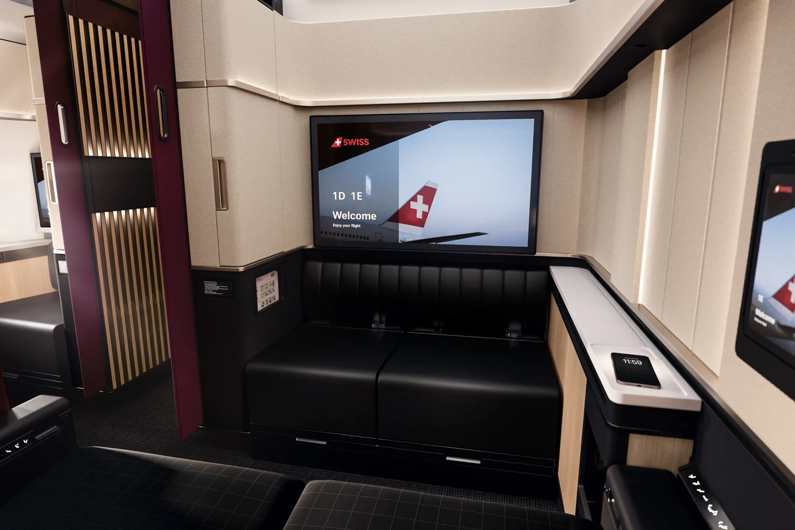 Swiss Senses First Class Suite Bildschirm