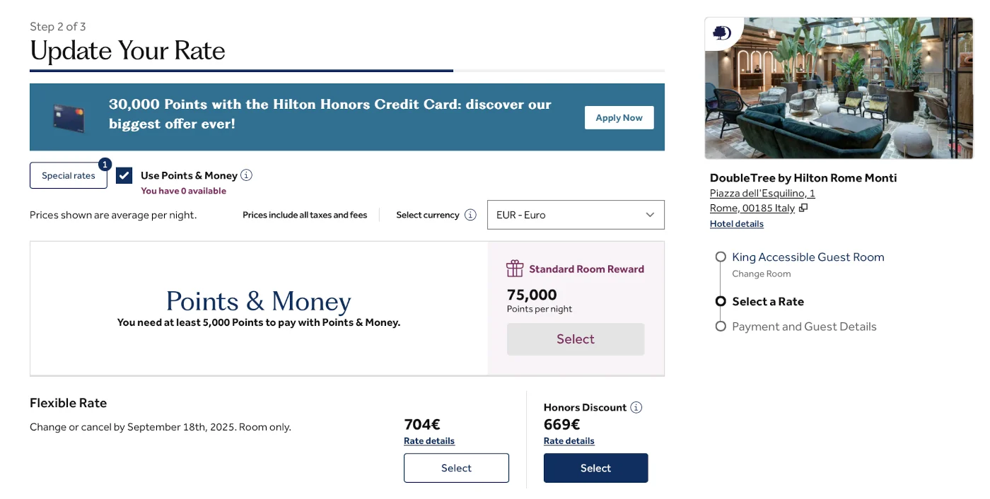 Doubletree by Hilton Rome Monti mit Punkten buchen