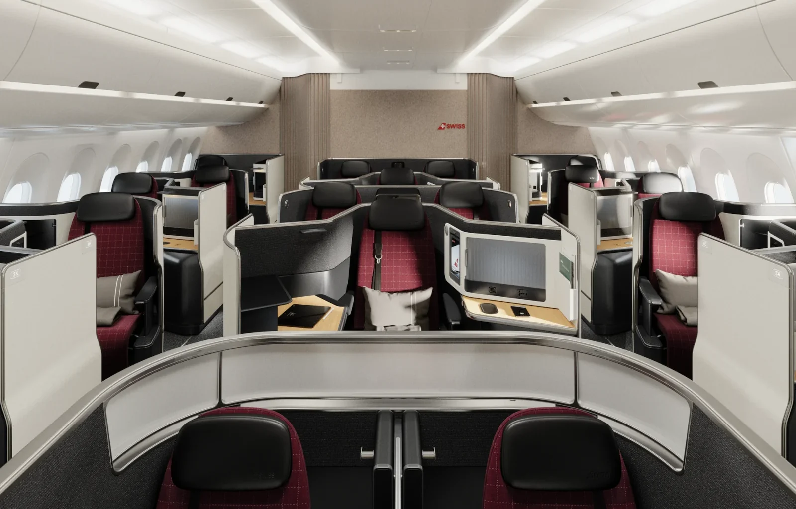 Überblick Swiss Senses Business Class Kabine