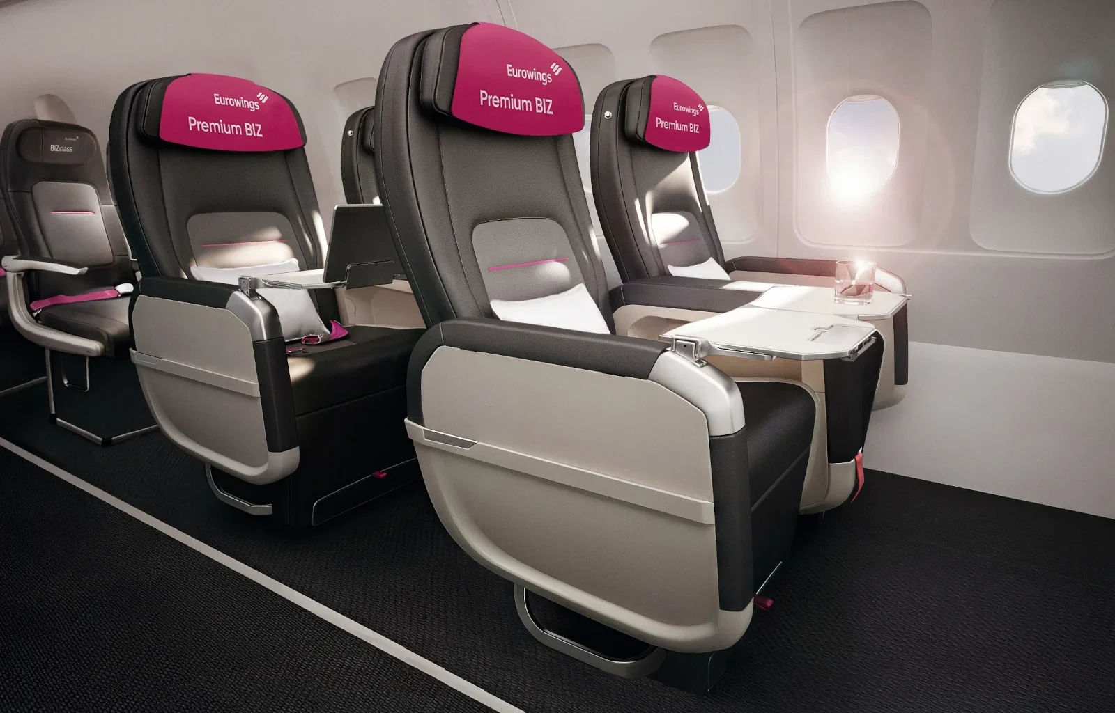 Eurowings setzt Premium BIZ Seat auf weiteren Strecken ein