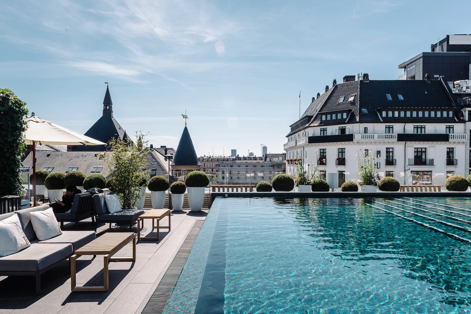 Dachterrasse mit Pool im Nimb Hotel Kopenhagen