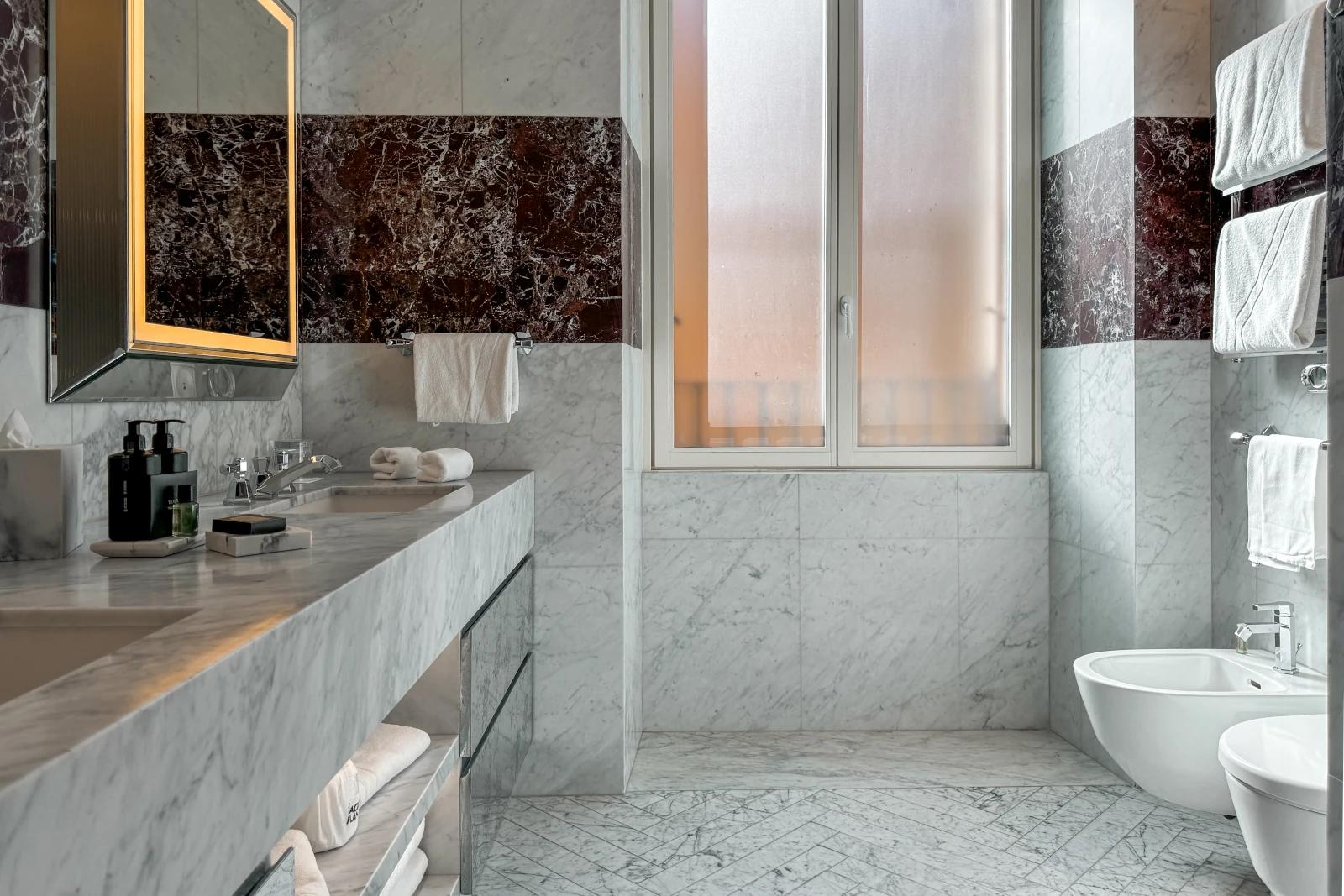 Badezimmer Studio Suite W Rome Hotel