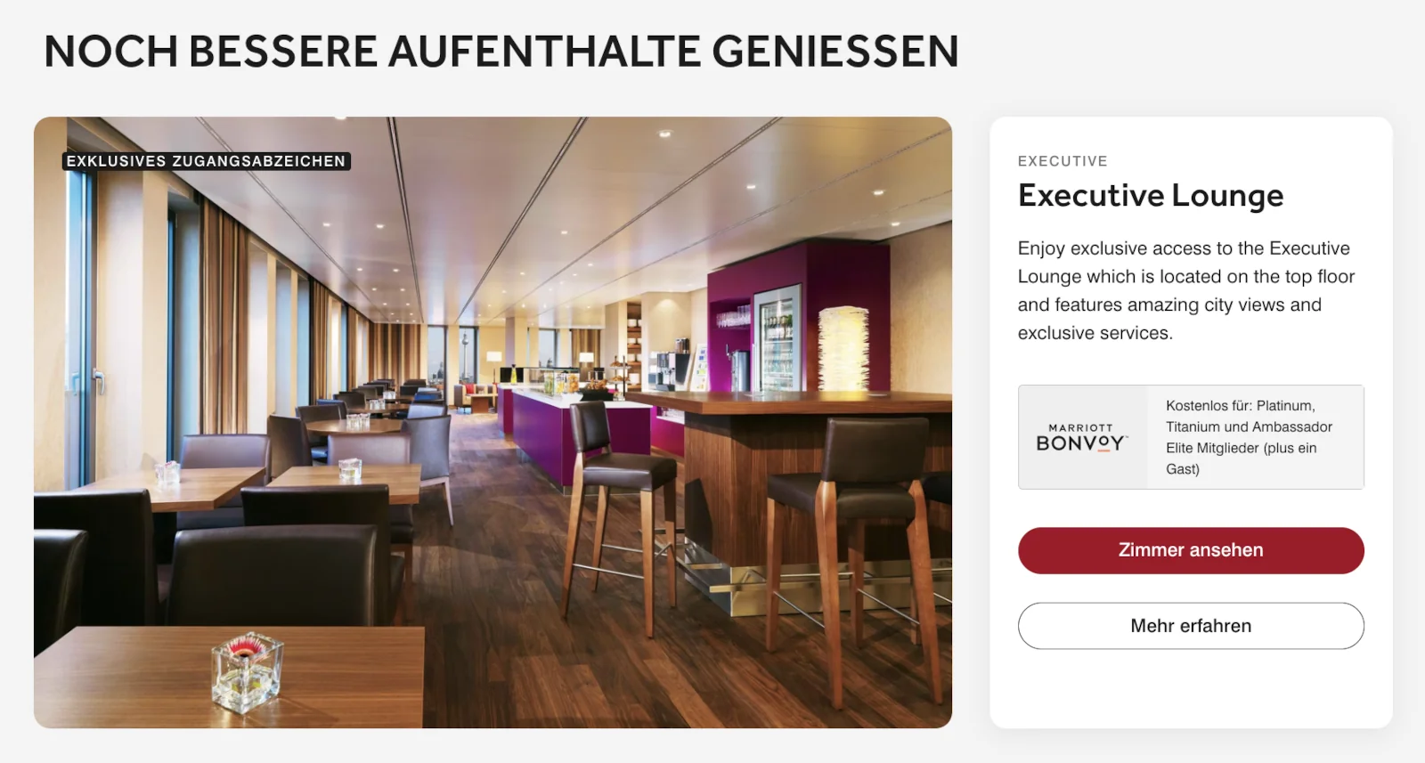 Berlin Marriott Hotel Executive Lounge