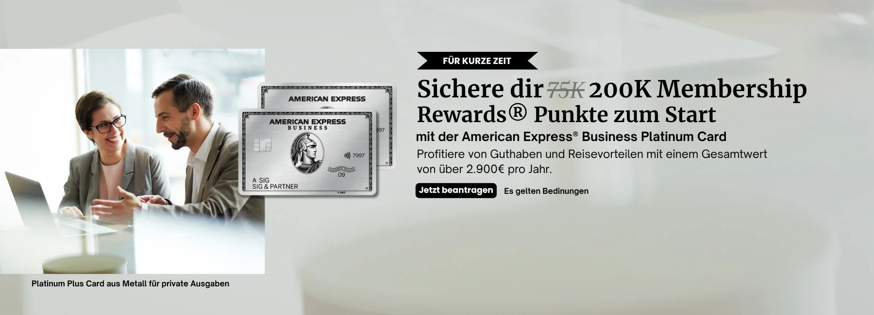 American Express Business Platinum Card - MR Punkte
