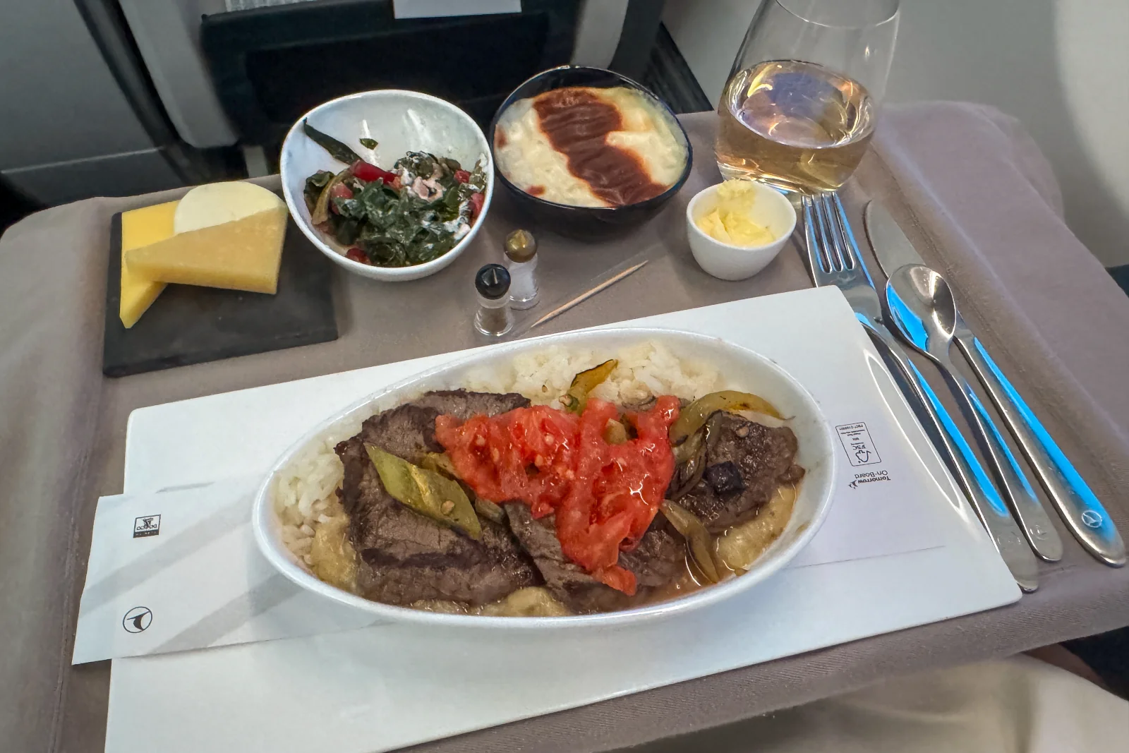 Turkish Airlines Business Class Catering Europa - Istanbul