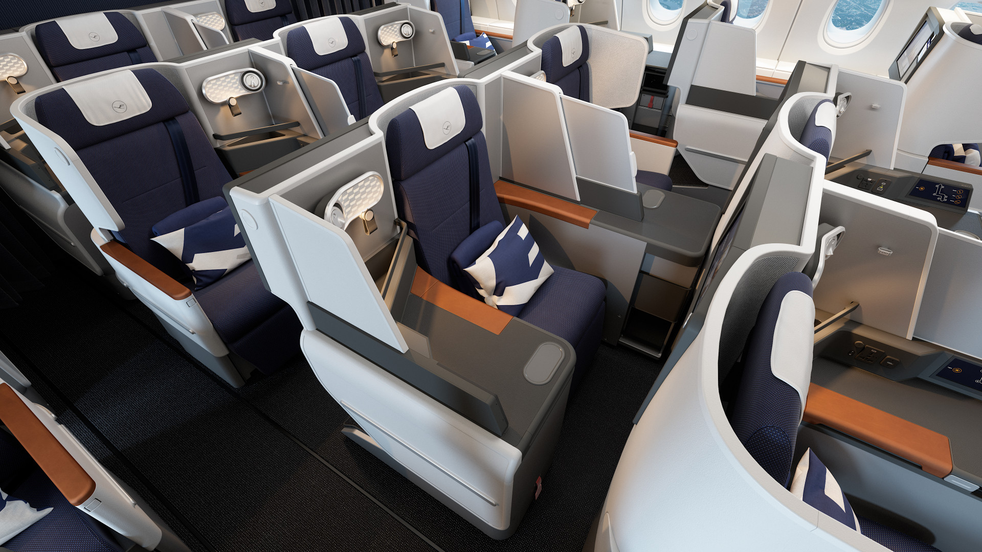 Lufthansa Airbus A380 neue Business Class