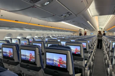 Lufthansa Flugzeug mit geplantem Starlink Highspeed-Internet an Bord