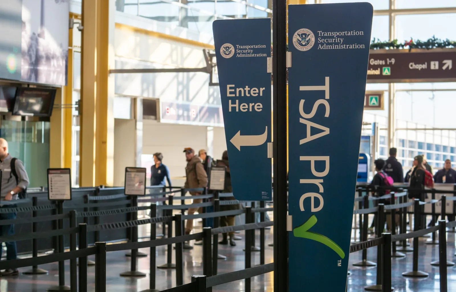 TSA PreCheck Sicherheitskontrolle US-Flughafen - Global Entry Programm aufgrund Shutdown vorübergehend ausgesetzt