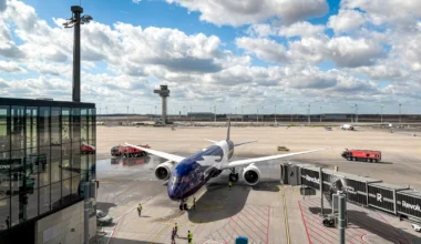 Boeing 787 "Berlin" der Lufthansa 100 Jahre Jubiläum Sonderflüge Berlin