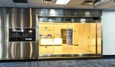 Eingang United Polaris Lounges Washington Dulles Airport