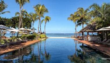 Hilton Mauritius Resort Infinity Swimmingpool - Vorteile mit der Hilton Honors Kreditkarte