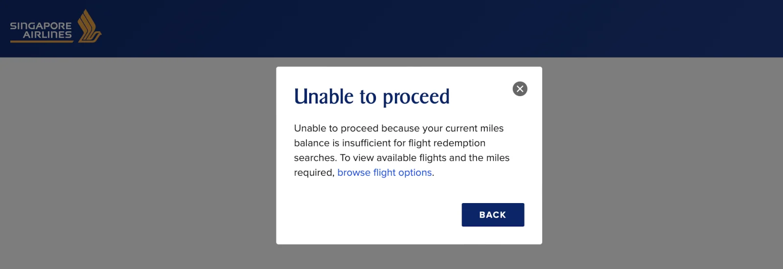 Singapore Airlines schränkt Prämiensuche für Krisflyer-Mitglieder ohne Meilen auf dem Konto ein